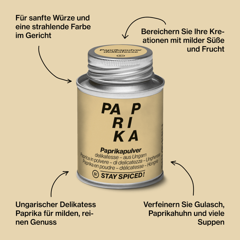 Paprika delikatess - original ungarisch - STAY SPICED ! - 50152xM