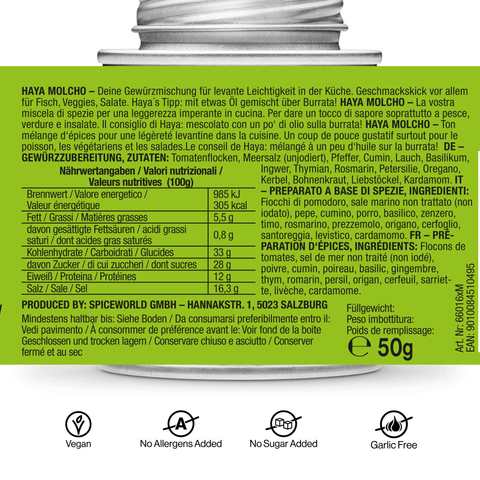 Yallah Yallah, mediterranes Salat- & Topping-Gewürz - STAY SPICED ! - 66016xM