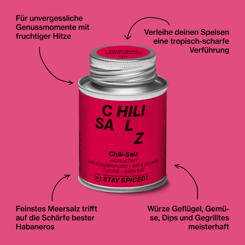 Chili-Salz, extra scharf - FEIN - STAY SPICED ! - 50550xM