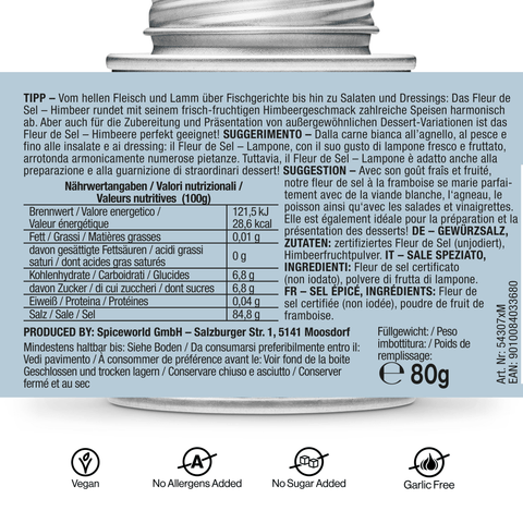 Fleur de Sel / Flor de Sal - Himbeer - STAY SPICED ! - 54307xL