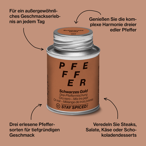 Pfeffermischung "Schwarzes Gold" - STAY SPICED ! - 52301xM