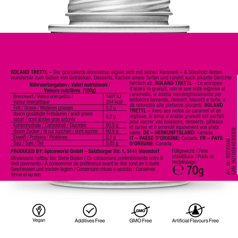 Ahornsirup - Granulat - STAY SPICED ! - 50229xM