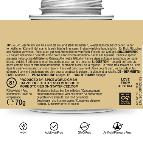 Anis Samen ganz - STAY SPICED ! - 50101xM
