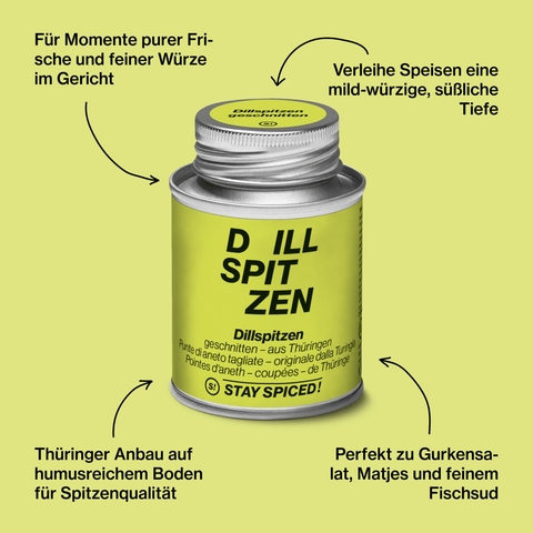 Dillspitzen geschnitten - original Thüringer - STAY SPICED ! - 50116xM