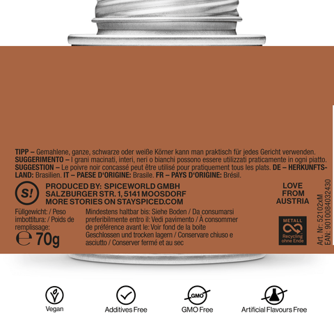 Pfeffer schwarz geschrotet - Brasilien - STAY SPICED ! - 52102xM
