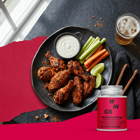 Hot Chicken Wings - Grill & Mariniergewürz - STAY SPICED ! - 62010xM