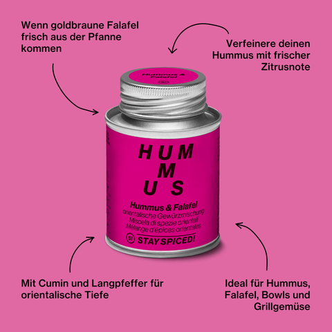 Hummus & Falafel - orientalische Gewürzmischung - STAY SPICED ! - 60065xL