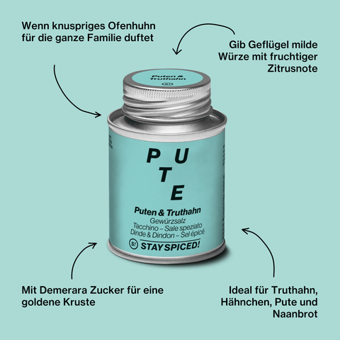 Puten & Truthahn Gewürzsalz - STAY SPICED ! - 60064xM