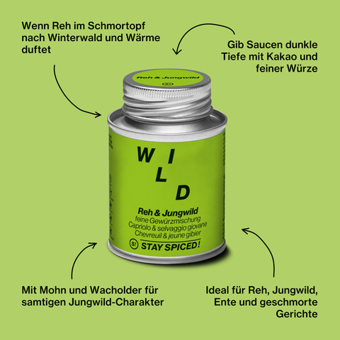 Reh & Jungwild Gewürzmischung - STAY SPICED ! - 60032xM