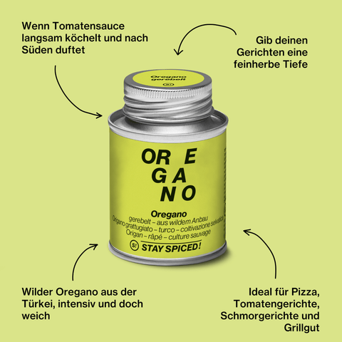 Oregano gerebelt - türkisch - wilder Anbau - STAY SPICED ! - 50151xM