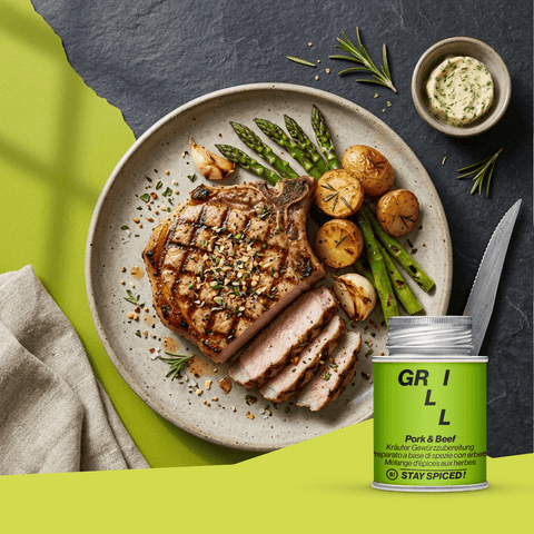 Pork & Beef - Kräuter Gewürzzubereitung - STAY SPICED ! - 60041xM