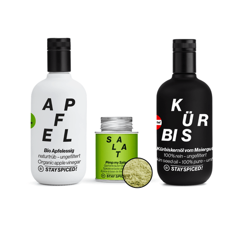 SUMMER BONUS | Genuss BUNDLE | Essig, Öl + 1 Gewürz - STAY SPICED ! - 59534x