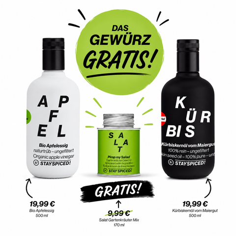 SUMMER BONUS | Genuss BUNDLE | Essig, Öl + 1 Gewürz
