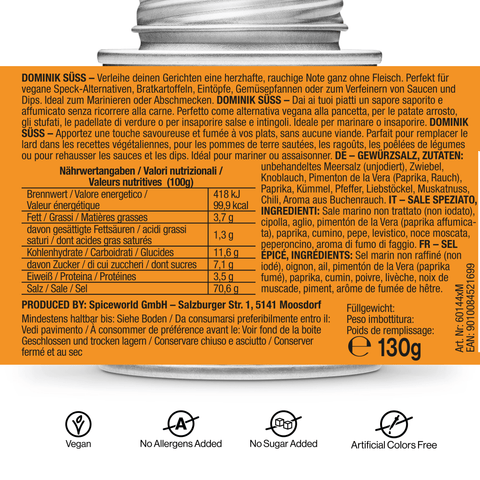 Tastes like Bacon - veganes Gewürzsalz - STAY SPICED ! - 60144xM