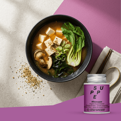 Misosuppe, vegane Suppenbasis - STAY SPICED ! - 72009xM