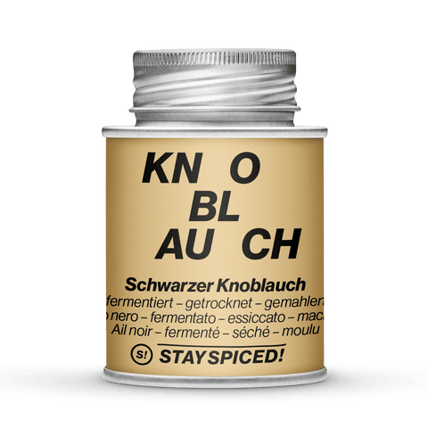 Fermentierter Knoblauch, schwarz - gemahlen - STAY SPICED ! - 50450xM