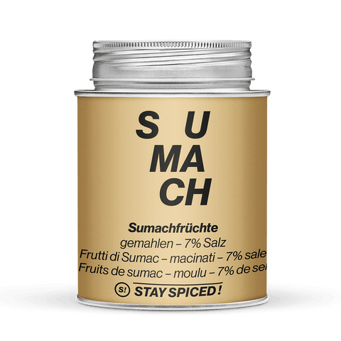 Sumachfrüchte - Sumach Türkisch - 7% Salz - STAY SPICED ! - 50189xL