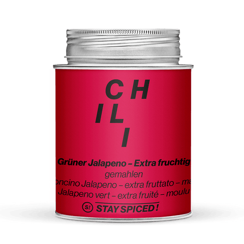 Jalapeno Chili, grün gemahlen - Extra Fruchtig! - STAY SPICED ! - 56019xL