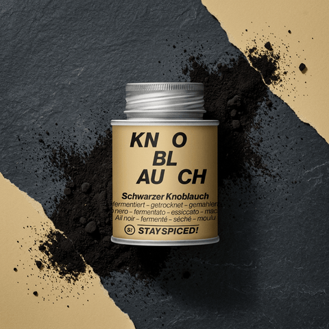 Fermentierter Knoblauch, schwarz - gemahlen - STAY SPICED ! - 50450xM