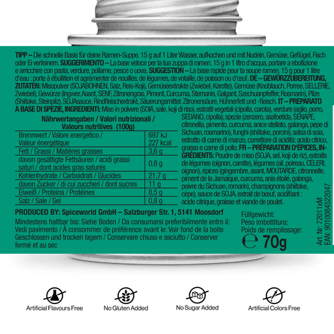 Ramen Suppenbasis - STAY SPICED ! - 72011xM