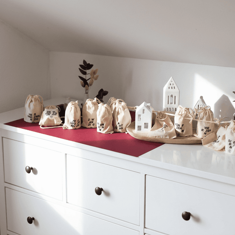 Advent Calendar - STAY SPICED! DIY - Wooden Box + 24 jute bags