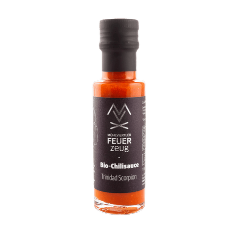 Bio Chili-Sauce - Trinidad Scorpion - Mühlviertler Feuerzeug - STAY SPICED ! - 80206x
