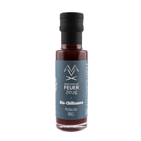 Bio Chili-Sauce Pedacola BBQ - Mühlviertler Feuerzeug - STAY SPICED ! - 80212x