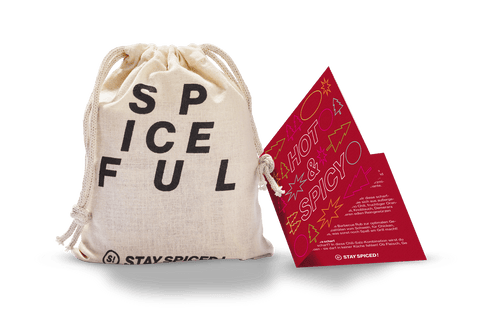 HOT & SPICY | Gewürze Set | 4 Gewürze im Jutebeutel - STAY SPICED ! - 91061x
