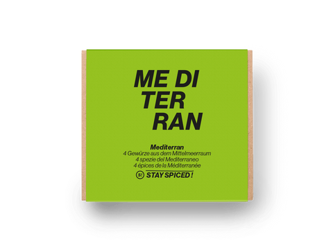 Banderole "MEDITERRAN" für 4er Geschenkbox - LOSE - STAY SPICED ! - 90035x