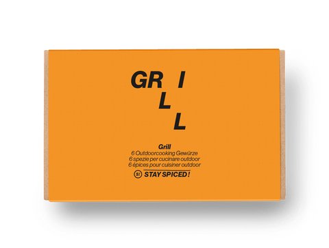 Banderole "GRILL" für 6er Geschenkbox - LOSE - STAY SPICED ! - 90075x