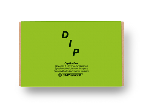 Banderole - Gourmet Box "DIP IT" incl. STAY SPICED Olive Oil - LOSE
