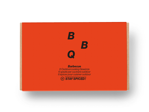 Banderole "BARBECUE" für 6er Geschenkbox - LOSE - STAY SPICED ! - 90074x