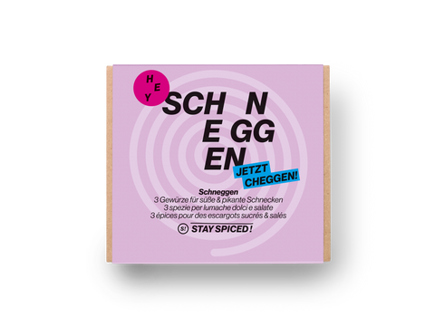 Banderole SCHNEGGE für 3er Geschenkbox LOSE