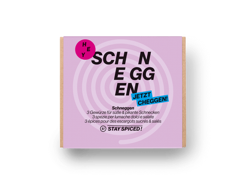 Banderole SCHNEGGE für 3er Geschenkbox LOSE - STAY SPICED ! - 90108x