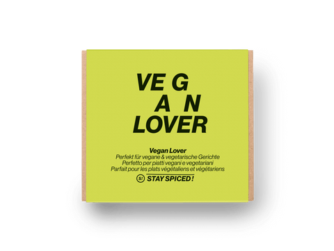 Banderole VEGAN LOVER für 4er Geschenkbox LOSE - STAY SPICED ! - 90103x