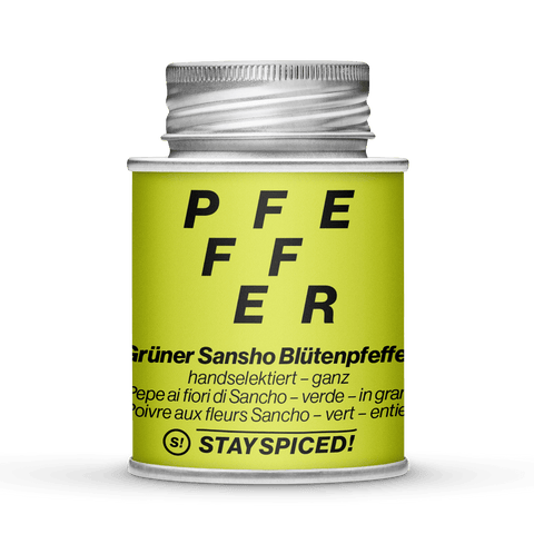 Pfeffer, grüner Sansho Blütenpfeffer ganz - STAY SPICED ! - 52313xM