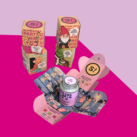 Alle 5 S! Sonderedition im Set GLÜCKSBRINGER, PARTY QUEEN, GRINCH, LIEBLINGSMENSCH und WICHTEL - STAY SPICED ! - S57000