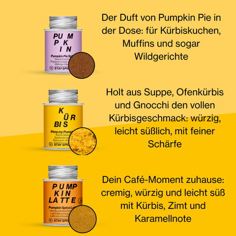 Kürbis Gewürz Vorteilsset „Spooky Pumpkin Trio“