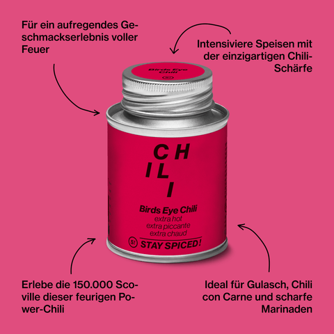 Birds eye Chili ganz, extra hot - STAY SPICED ! - 56005xK