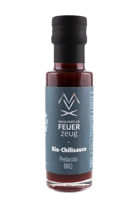 Bio Chili-Sauce Pedacola BBQ - Mühlviertler Feuerzeug - STAY SPICED ! - 80212x