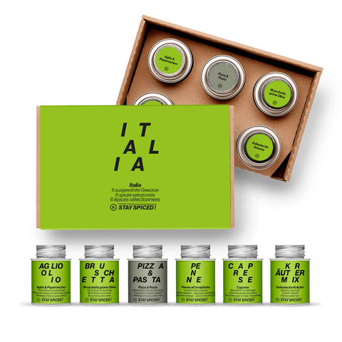 ITALIA | Gewürze Set | 6er Geschenkbox - STAY SPICED ! - 59007x