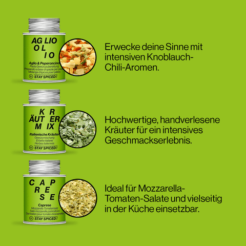 ITALIA | Gewürze Set | 6er Geschenkbox - STAY SPICED ! - 59007x