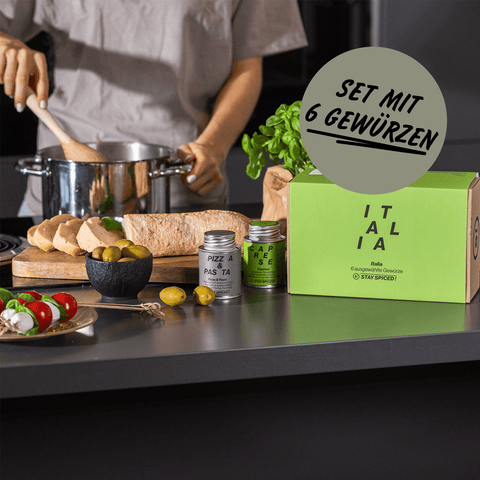ITALIA | Gewürze Set | 6er Geschenkbox - STAY SPICED ! - 59007x