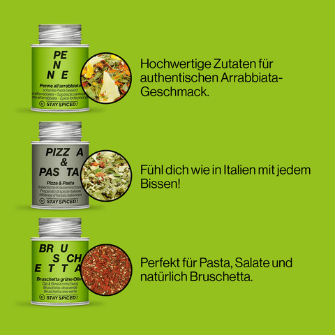 ITALIA | Gewürze Set | 6er Geschenkbox - STAY SPICED ! - 59007x