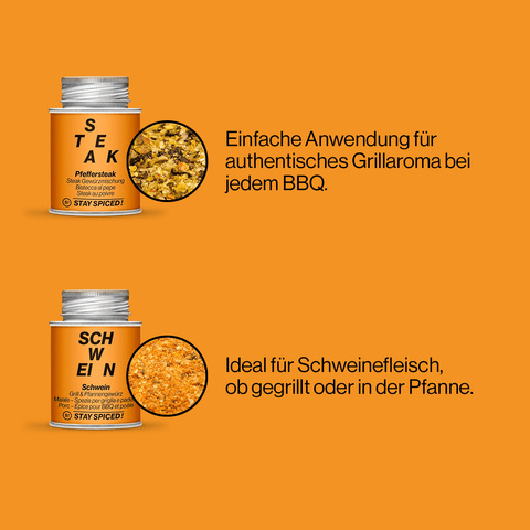 MEAT LOVER | Gewürze Set | 4er Geschenkbox - STAY SPICED ! - 59010x