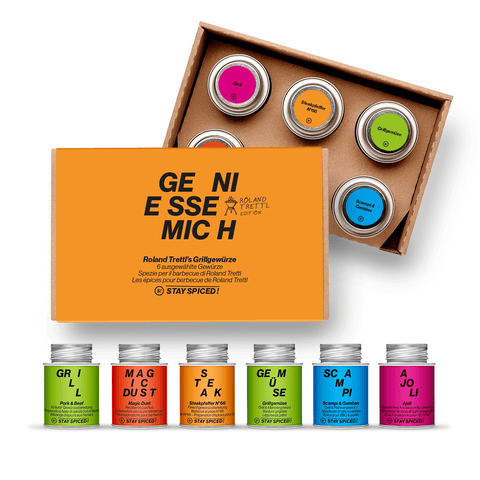 Roland Trettl GRILL | Gewürze Set | 6er Geschenkbox - STAY SPICED ! - 90006x