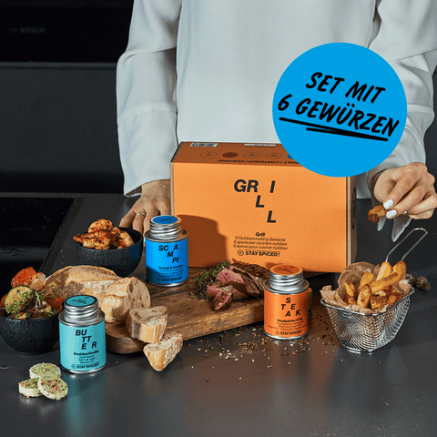 GRILL | Gewürz Set | 6er Geschenkbox - STAY SPICED ! - 59028x