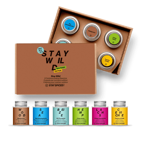 STAY WILD EDITION Ben Perry | Gewürze Set | 6er Geschenkbox - STAY SPICED ! - 59040x