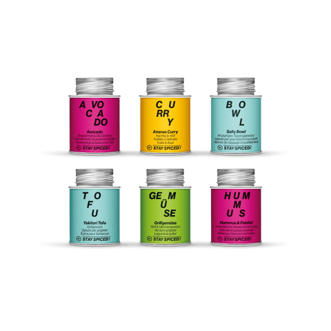 VEGGIE | Gewürze BUNDLE | 6 Gewürze im Vorteilsset - STAY SPICED ! - 59515x