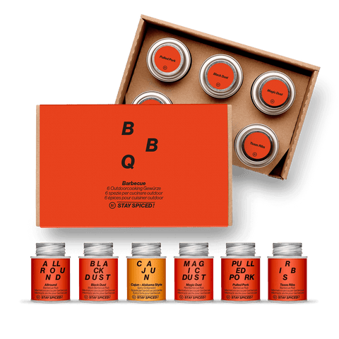 BARBECUE | Gewürz Set | 6er Geschenkbox - STAY SPICED ! - 59027x